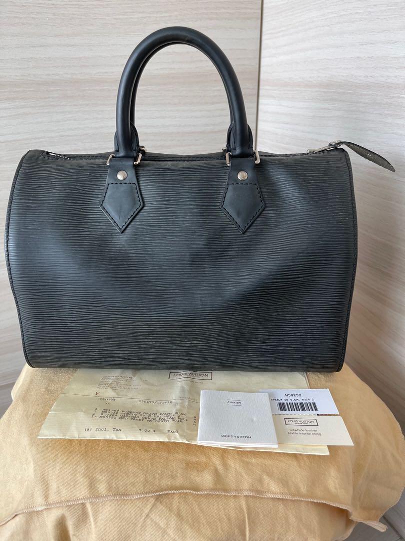Louis Vuitton Speedy 25 Epi Black Women s Fashion Bags Wallets