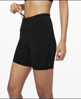 lululemon Train Times Short 6” in Black (Size 6)