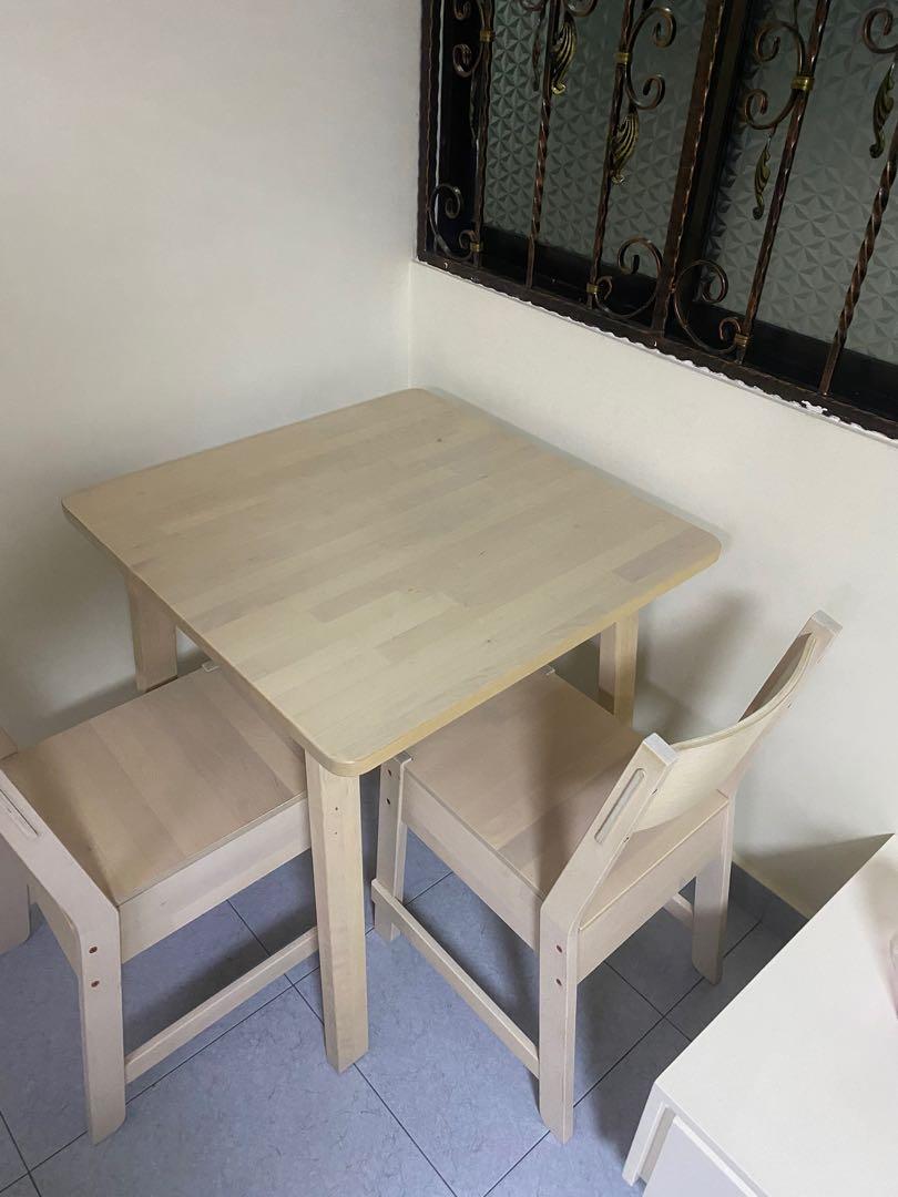 ikea mini table and chairs