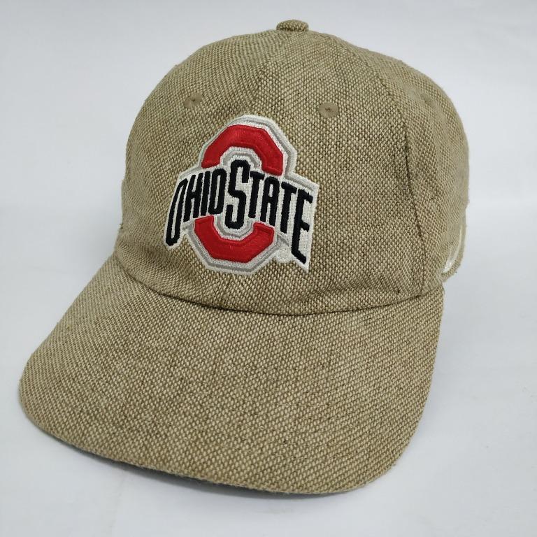 NIKE OHIO STATE COLLEGE UNIVERSITY BROWN NIKE TEAM SPORT CAP TOPI