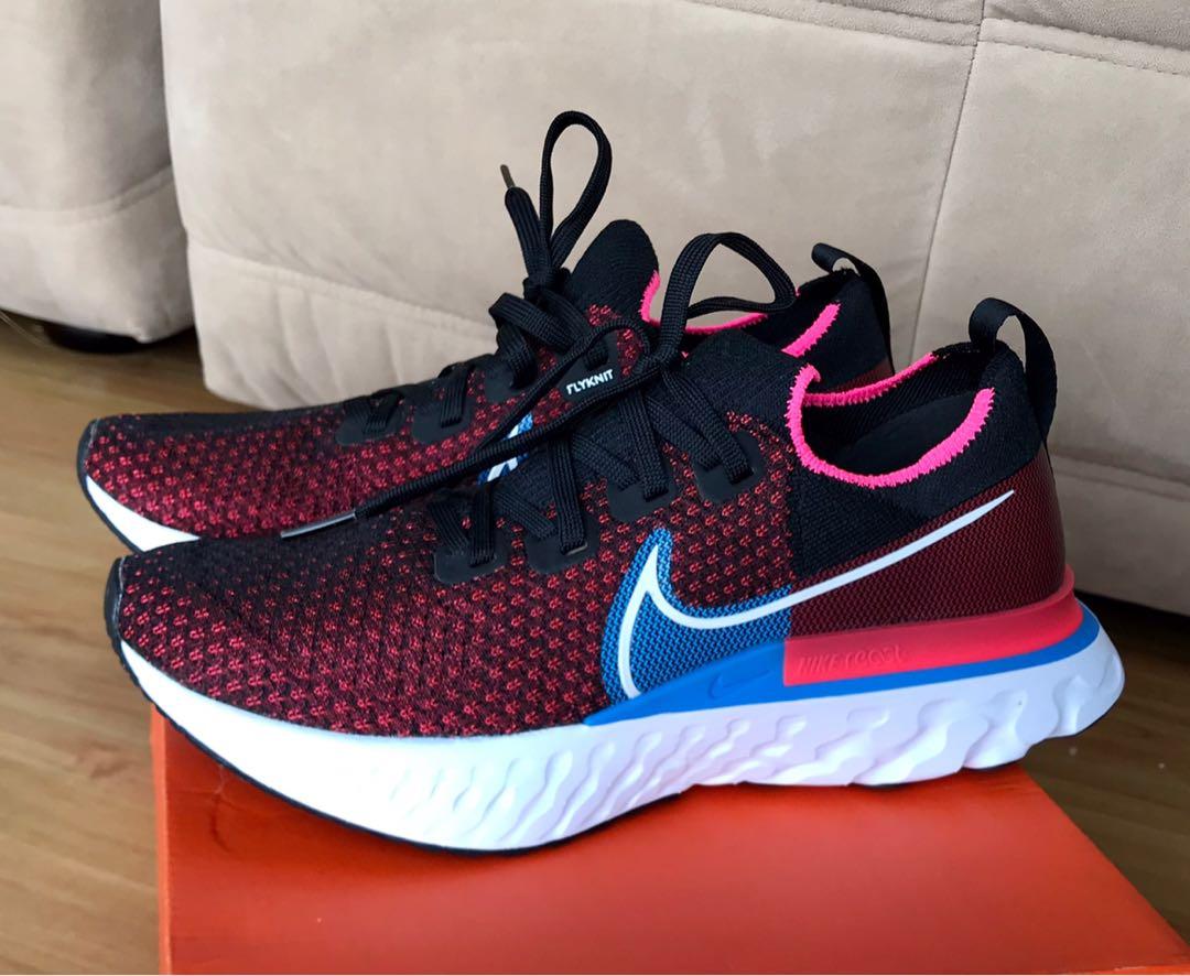 Nike React Infinity Run FK (Category: Sneakers) located in Mandaluyong City. Submitted by xpareyes (Listing ID 1114350175, Image 3). Description: FOR SALE: Nike React Infinity Run Flyknit Colorway: Black / White - Red Orbit Very lively and pretty Colorway! Brand New Never been used, except to fit US men’s 7.5. Would also fit Women’s 8.5 Eur 40.5 RFS: I bought this as a gift for my wife, and I got the wrong size. MOP: Preferably, GCash I can also 