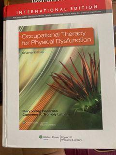 Occupational Therapy for Physical Dysfunction Seventh Ed. Original Copy