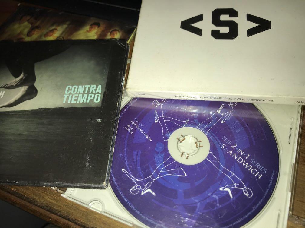 OPM CD set sale Sandwich etc (Category: CDs & DVDs) located in Cebu City. Submitted by zeo_99 (Listing ID 1114509585, Image 1). Description: 3 sandwich cds -850each- raimund marasigan band (eheads) (fat salt & flame never used) (comtra tiempo NM) (grip stand throw cd only VG) freebies pag lahatan binili: eyescream sealed new ascension (former rivermaya drums) like new kami napo sila cd (apo tribute feat parokya ni edgar kamikazee the dawn sandwic