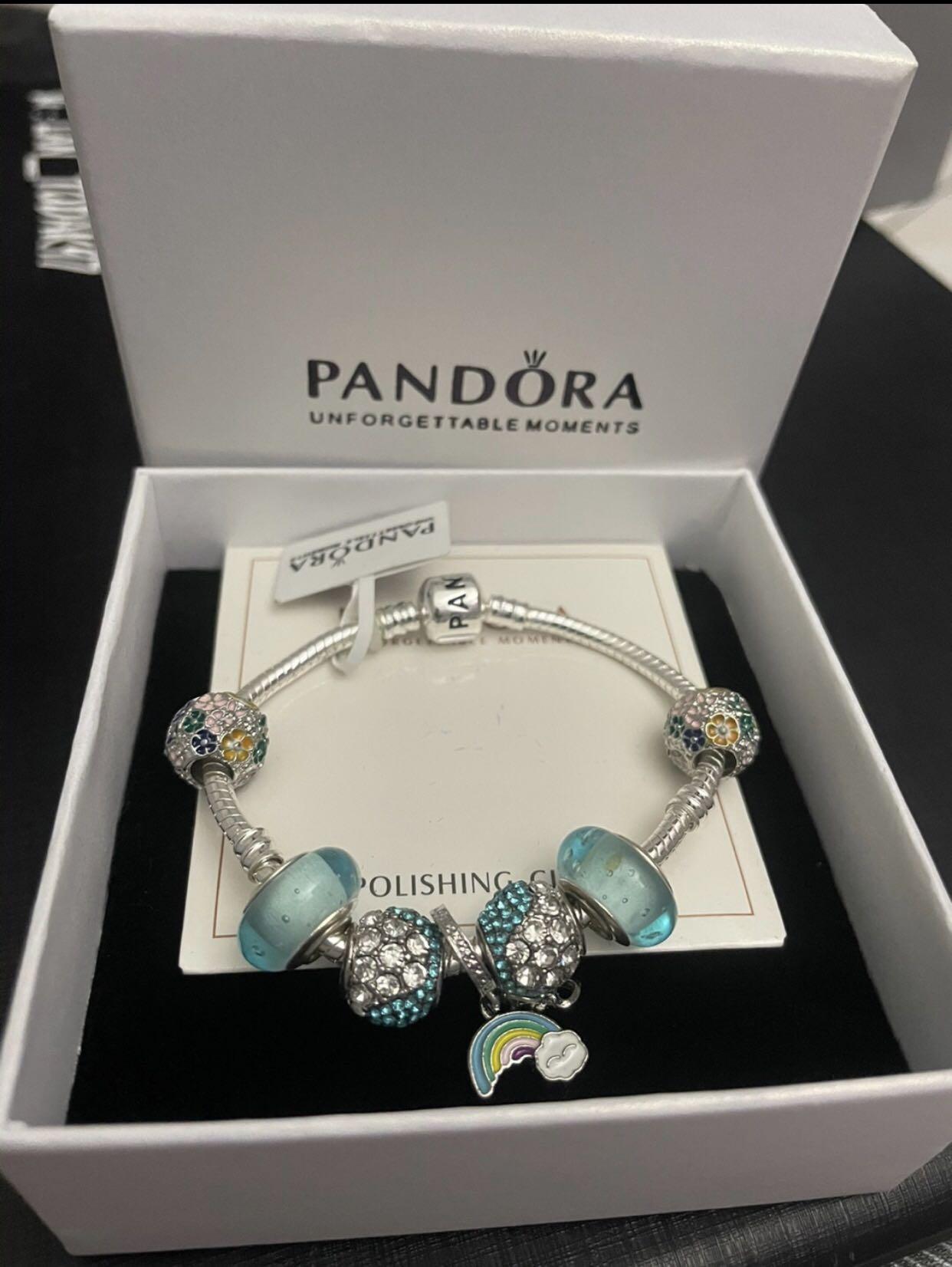 Buy Pandora Bracelet With Rainbow Themed Charms Online in India  Etsy
