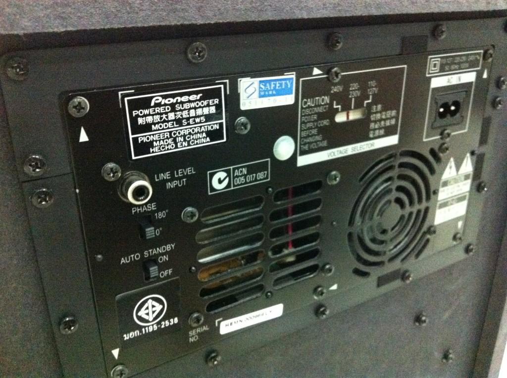 Pioneer SEW5 Powered SubWoofer Not working, Audio, Soundbars