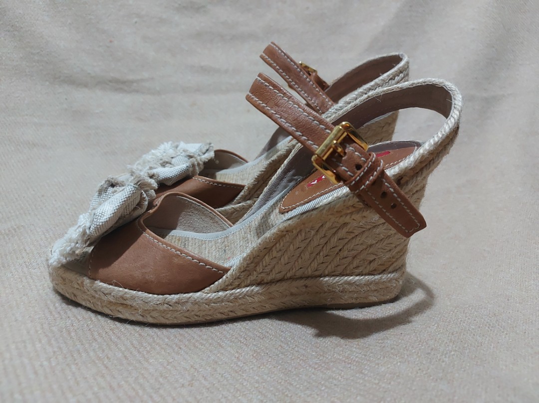 prada espadrille wedge