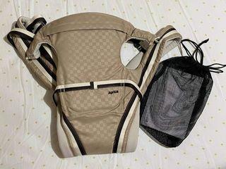 Price Negotiable - Brown Aprica Pitta 4 Position Baby Carrier