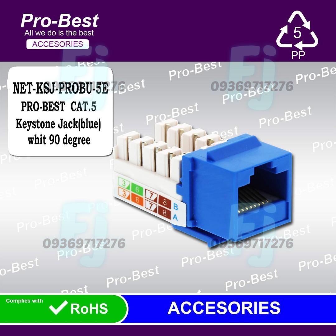 Probest Rj45 Information outlet | Keystone Jack | Modular Jack (Cat6 ...