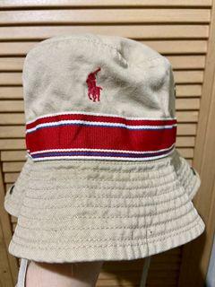 Ralph Lauren Khaki Bucket Hat with String
