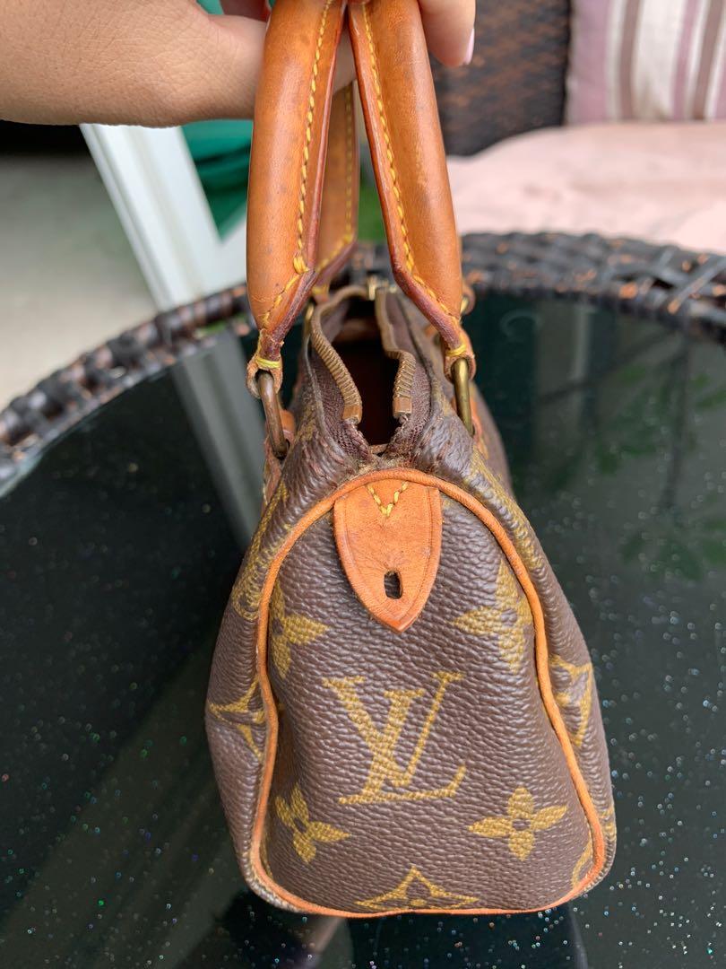 Before and after: giving my vintage Mini Speedy HL new life (details in  comments) : r/Louisvuitton