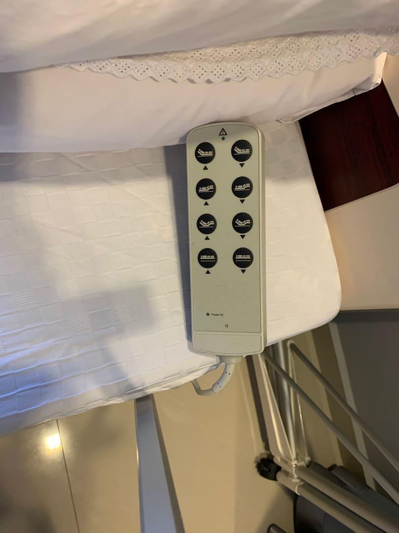 Reclining Hospital Bed for Elderly care, Furniture & Home Living