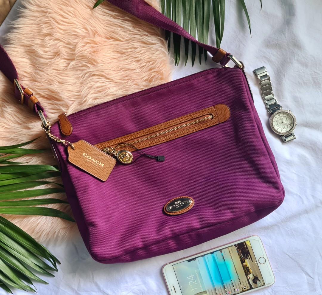 Sale Authentic Coach SAWYER CROSSBODY IN POLYESTER TWILL
