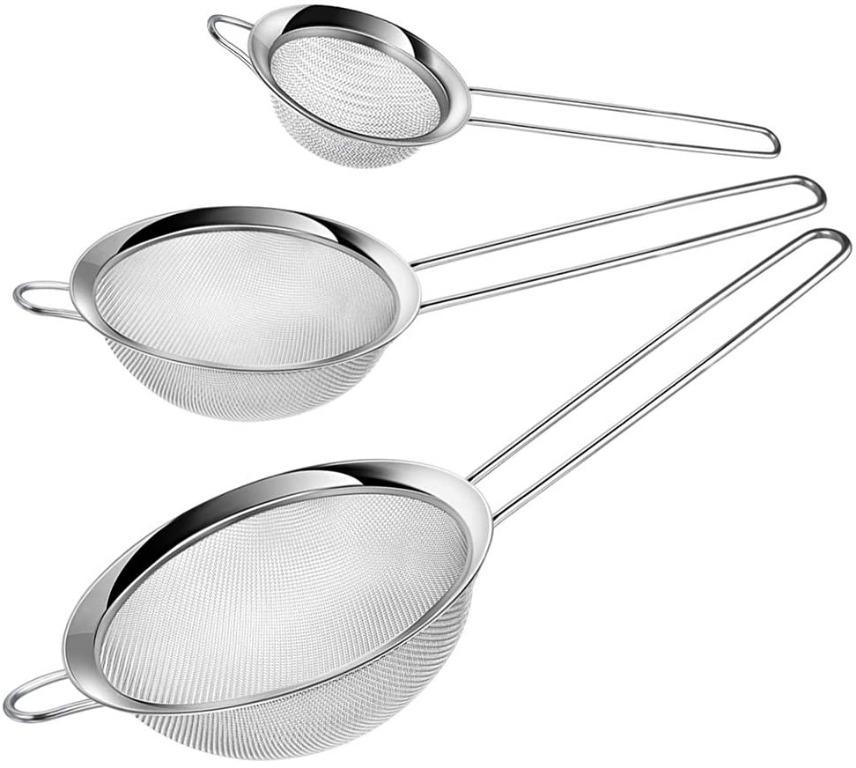 Stainless Strainer/Mesh Strainer, Furniture & Home Living, Kitchenware