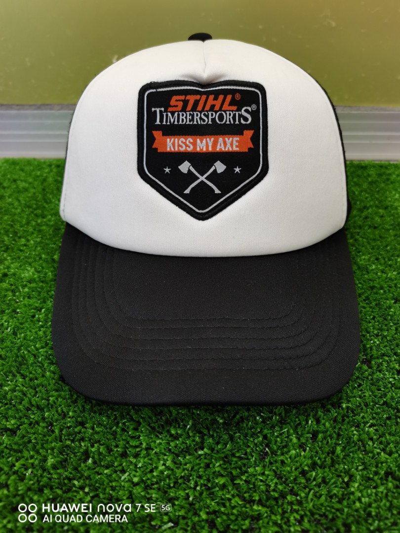 Stihl kiss my axe hat top