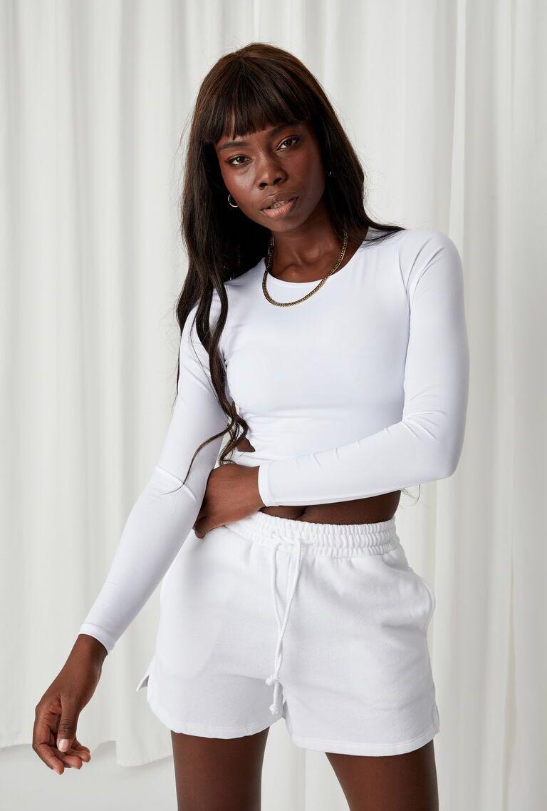 Supre white shorts top