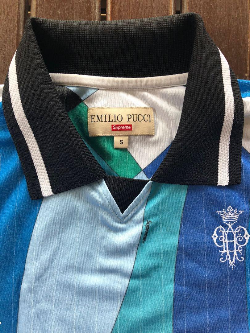 Buy Supreme x Emilio Pucci Soccer Jersey 'Blue' - SS21KN24 BLUE