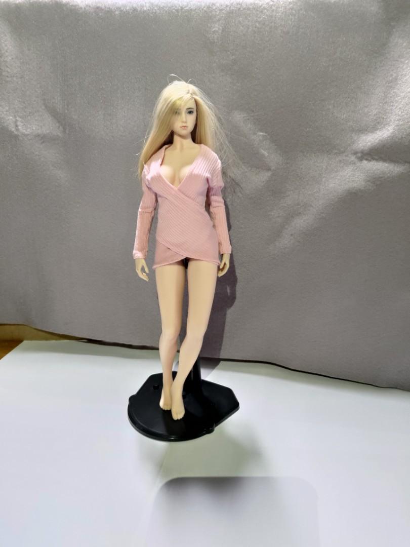 Tbleague Phicen Female Seamless Body Pale S34a Medium Bust With Pink Dress Hobbies And Toys Toys 9578