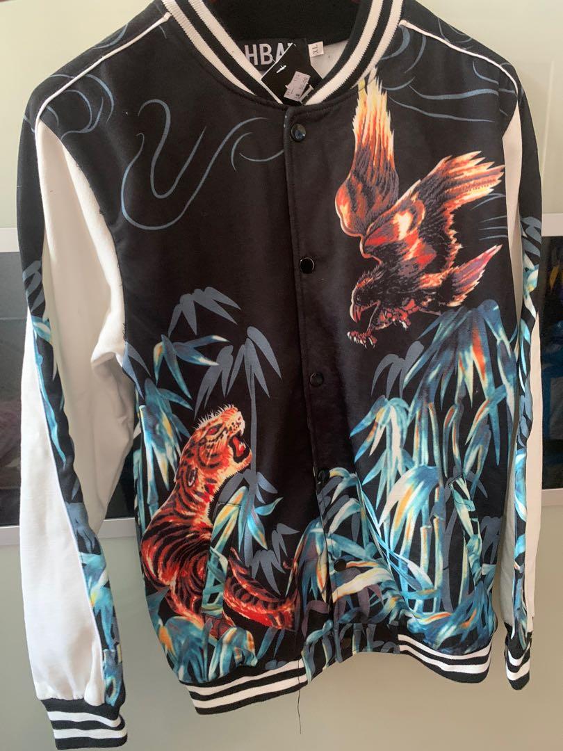 Saint laurent tiger eagle jacket top