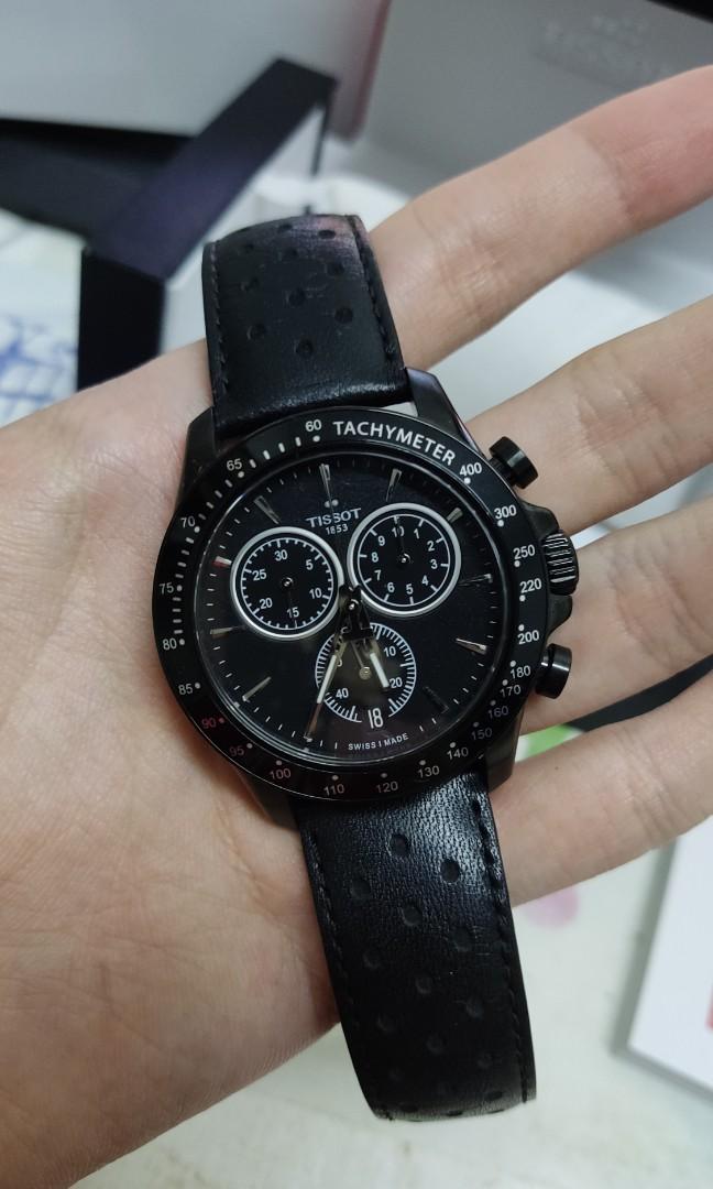 Tissot V8 Chronograph All Black Men s Fashion Watches