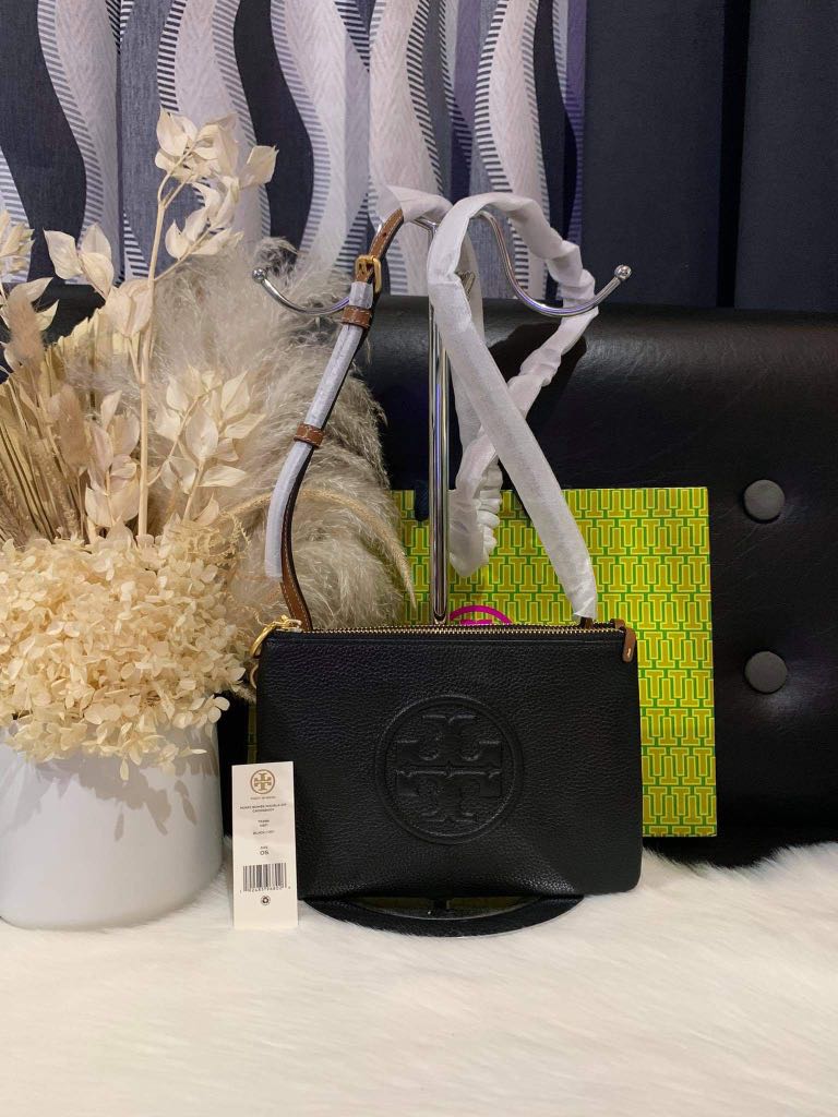 Tory Burch Perry Bombe Double Zip Crossbody Bag, Luxury, Bags & Wallets