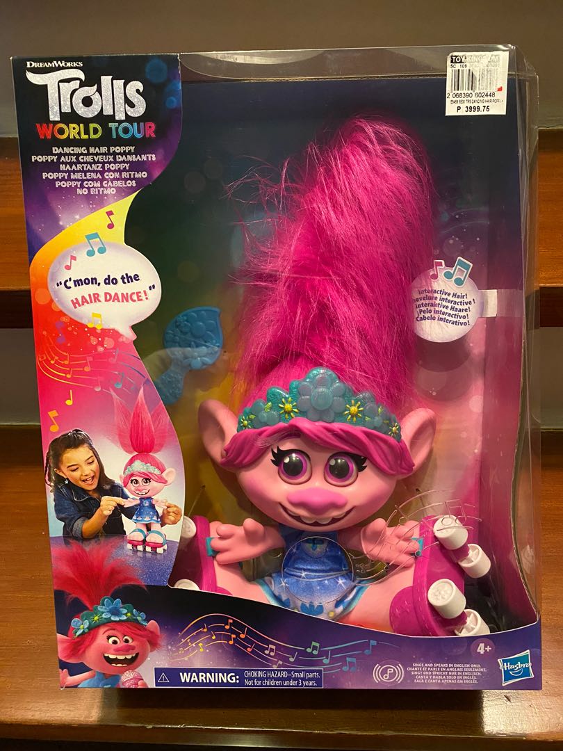 Trolls World Tour Dancing Poppy, Hobbies & Toys, Toys & Games on Carousell