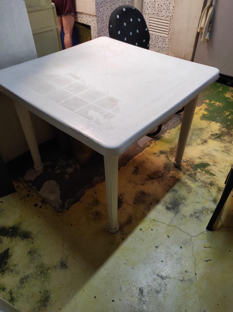 Uratex Monoblock Table & Chair, Furniture & Home Living, Furniture