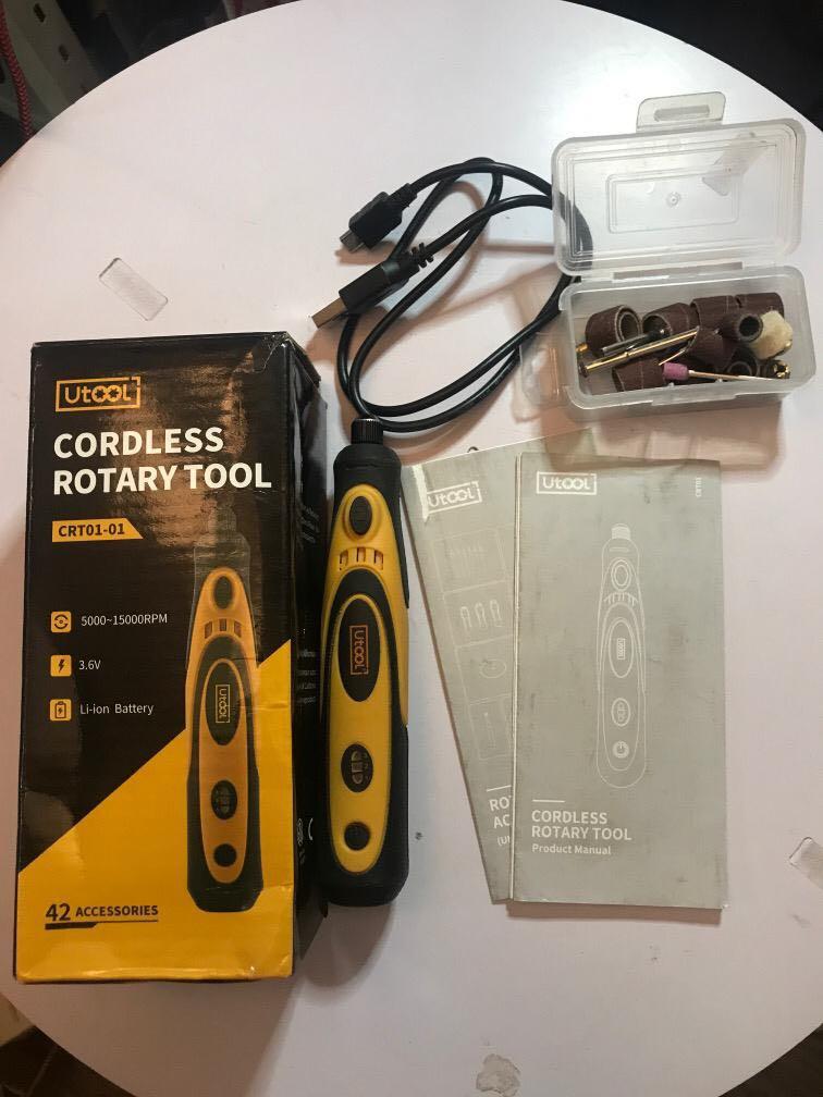UTool Cordless Rotary Tool kit Furniture Home Living Home Improvement Organisation Home Improvement Tools Accessories on Carousell
