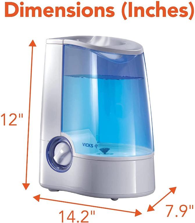 Vicks Warm Mist Humidifier with Extra Pads, TV & Home Appliances, Air