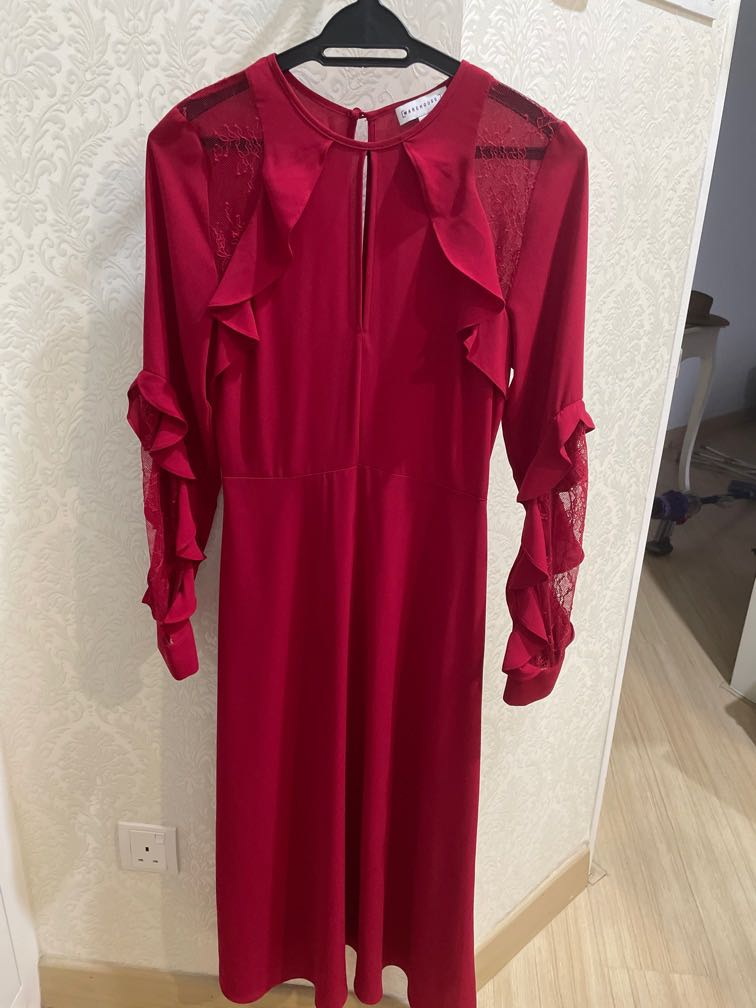 Warehouse long sleeve dress top