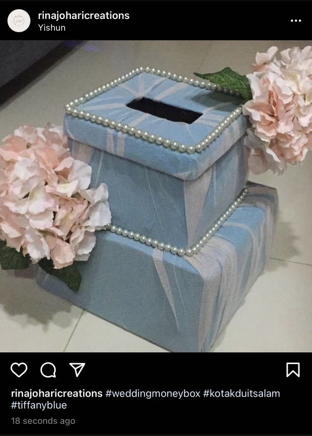 Wedding box / kotak duit salam Hobbies Toys Stationery Craft