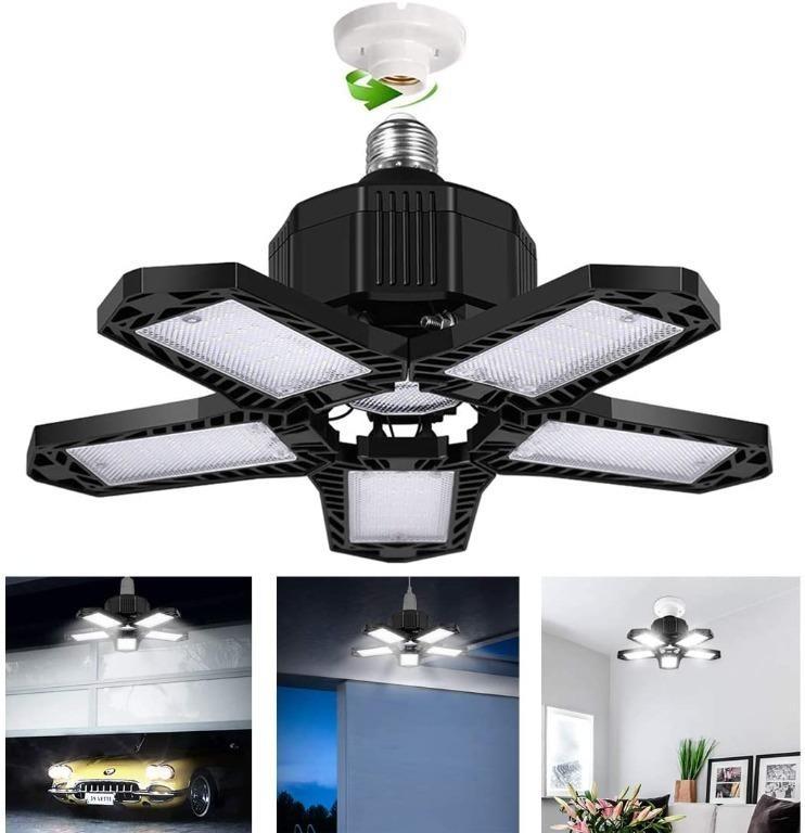 60/80W LED Garage Light 8000LM E27 Daylight For Workshop Warehouse Ceiling Light 