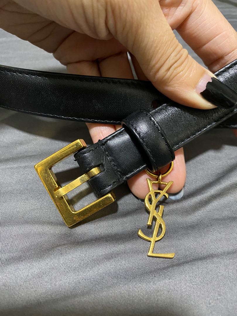 Ysl best sale skinny belt