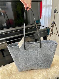 customisable felt tote bolsa zara