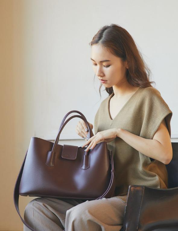 🇯🇵日系品牌RANDEBOO RB 素色classic bag 經典包手提包, 她的時尚, 包