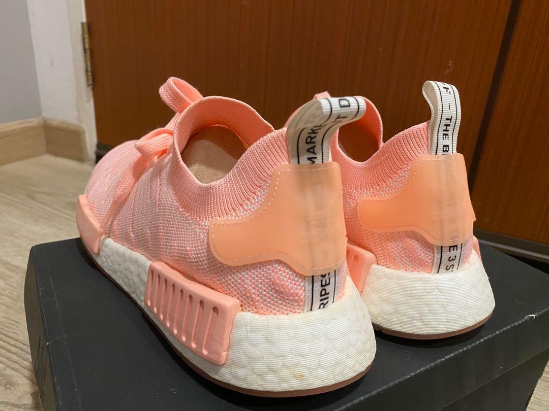 ADIDAS NMD R1 STLT CLEAR ORANGE PACK Women s Fashion Footwear