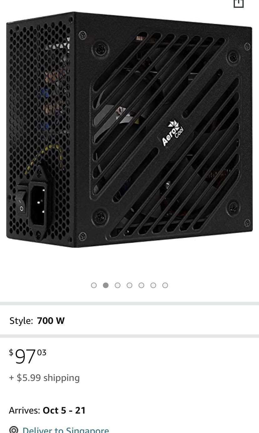 Aerocool Cylon 700W 80Plus White Certified Fully Wired Non-Modular ...