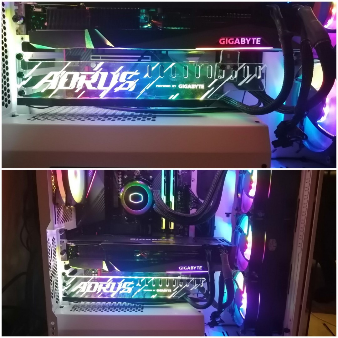 AORUS GIGABYTE Graphic Card Holder顯示卡支架, 電腦＆科技, 手提電腦 Carousell
