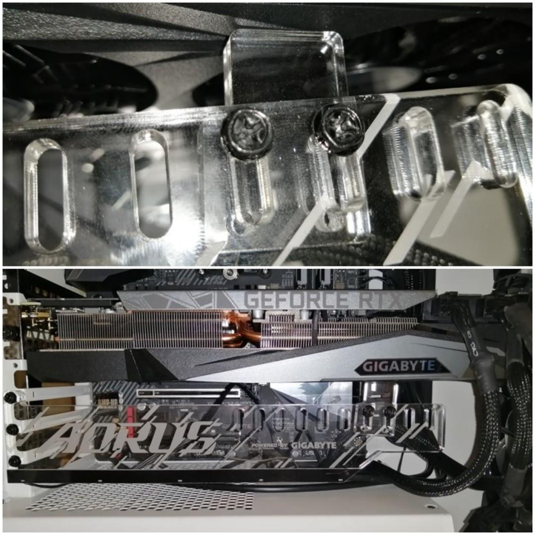 AORUS GIGABYTE Graphic Card Holder顯示卡支架, 電腦＆科技, 手提電腦 Carousell