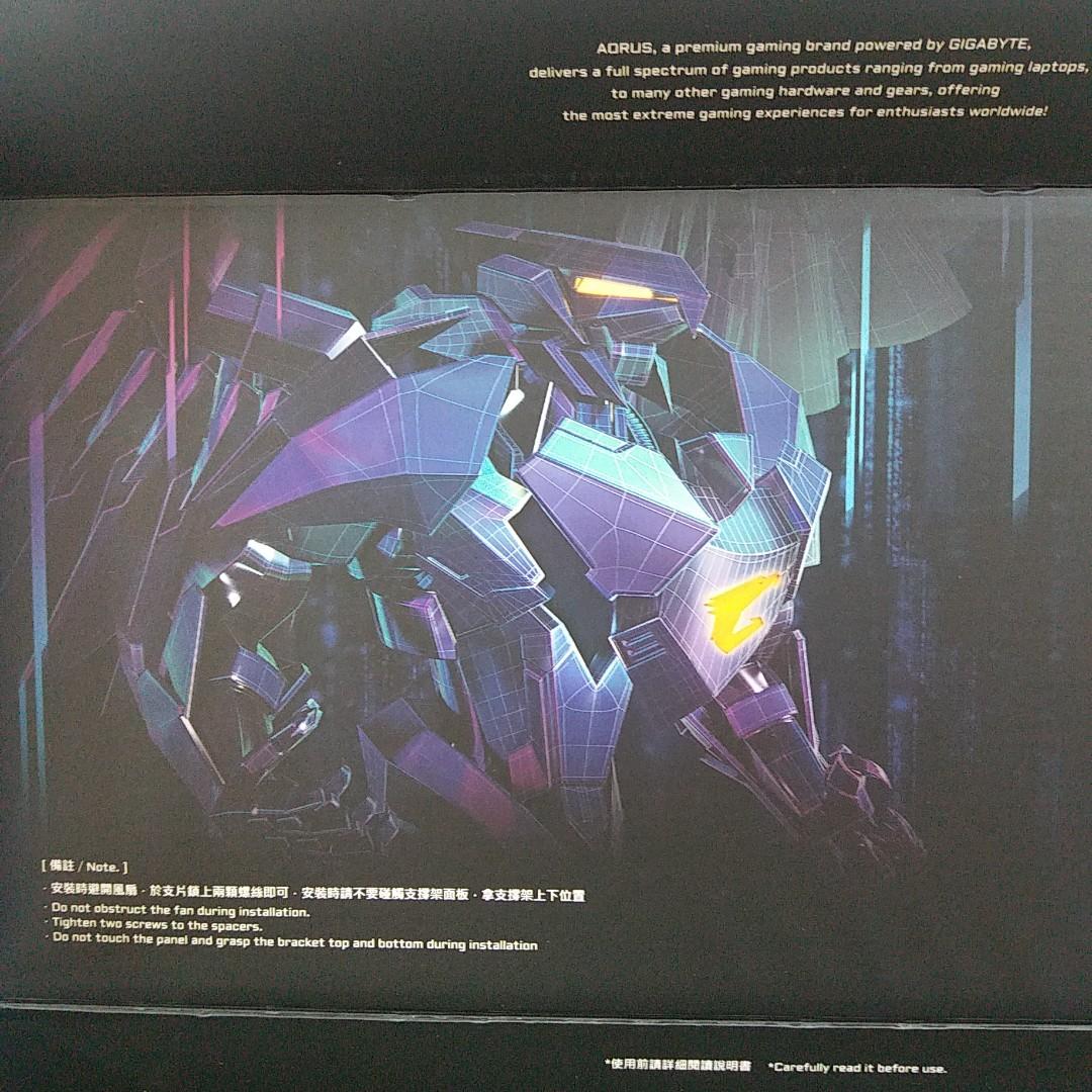AORUS GIGABYTE Graphic Card Holder顯示卡支架, 電腦＆科技, 手提電腦 Carousell