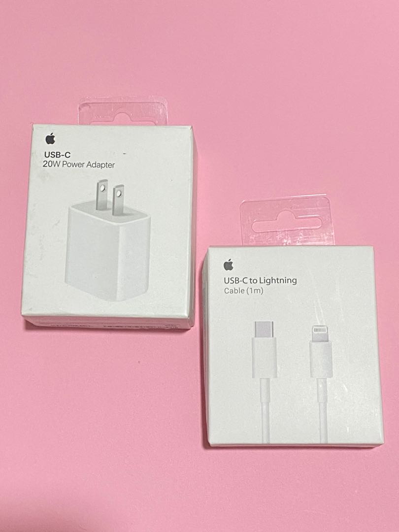 Apple IPhone Charger 20 Watts Adapter And Usb C To Lightning Cable