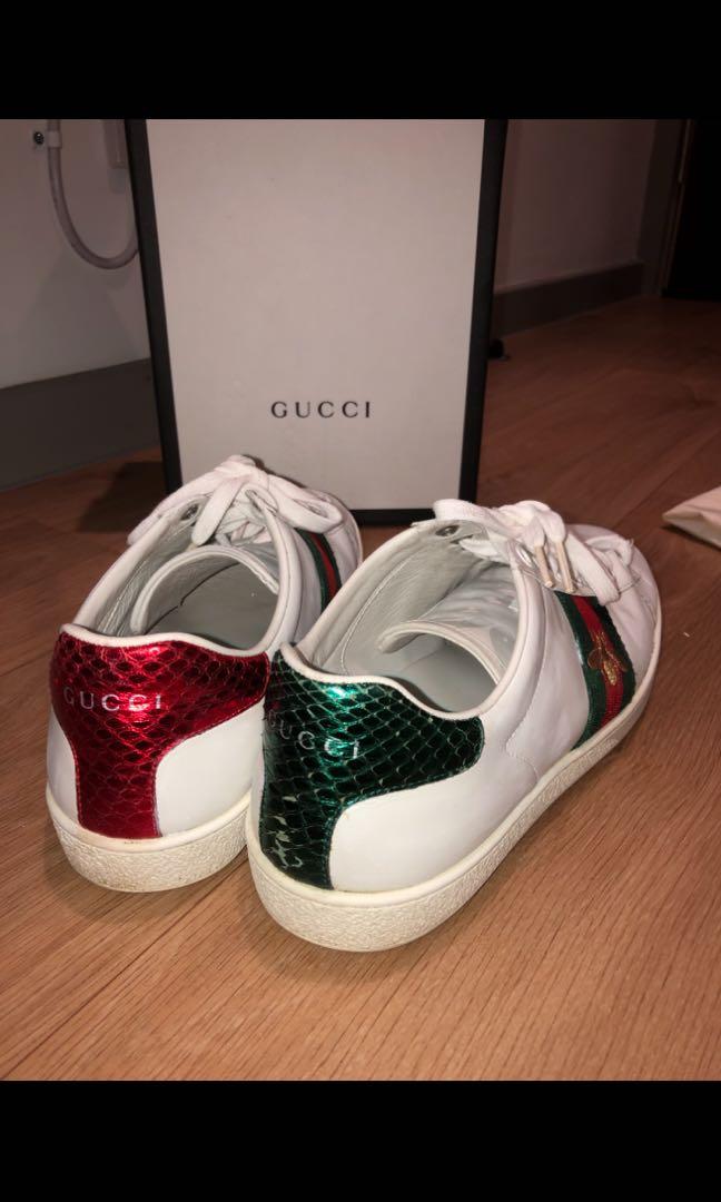 Cheapest Authentic Gucci Ace Bee Sneakers IT39 condition as listed my shoe size 25.5cm