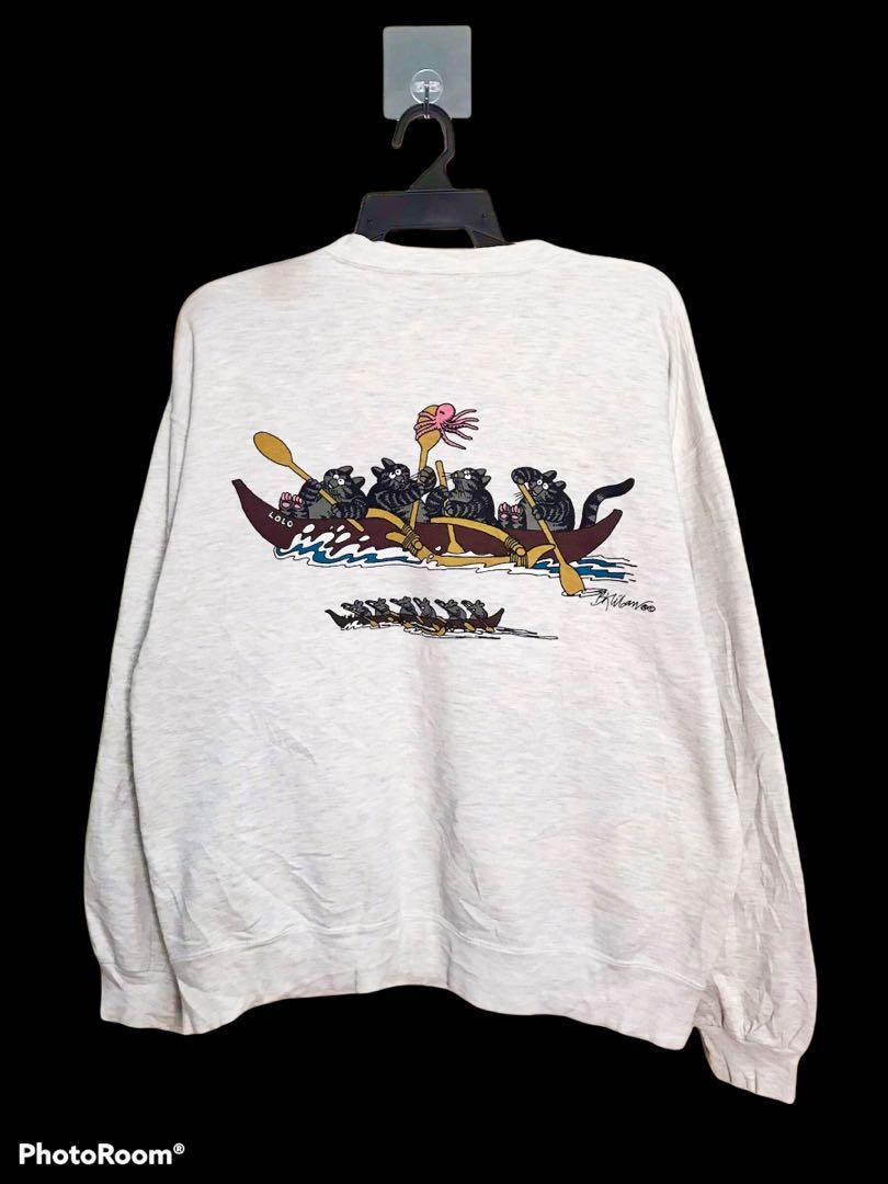 B Kliban Cat Sweatshirt Men s Fashion Tops Sets Tshirts
