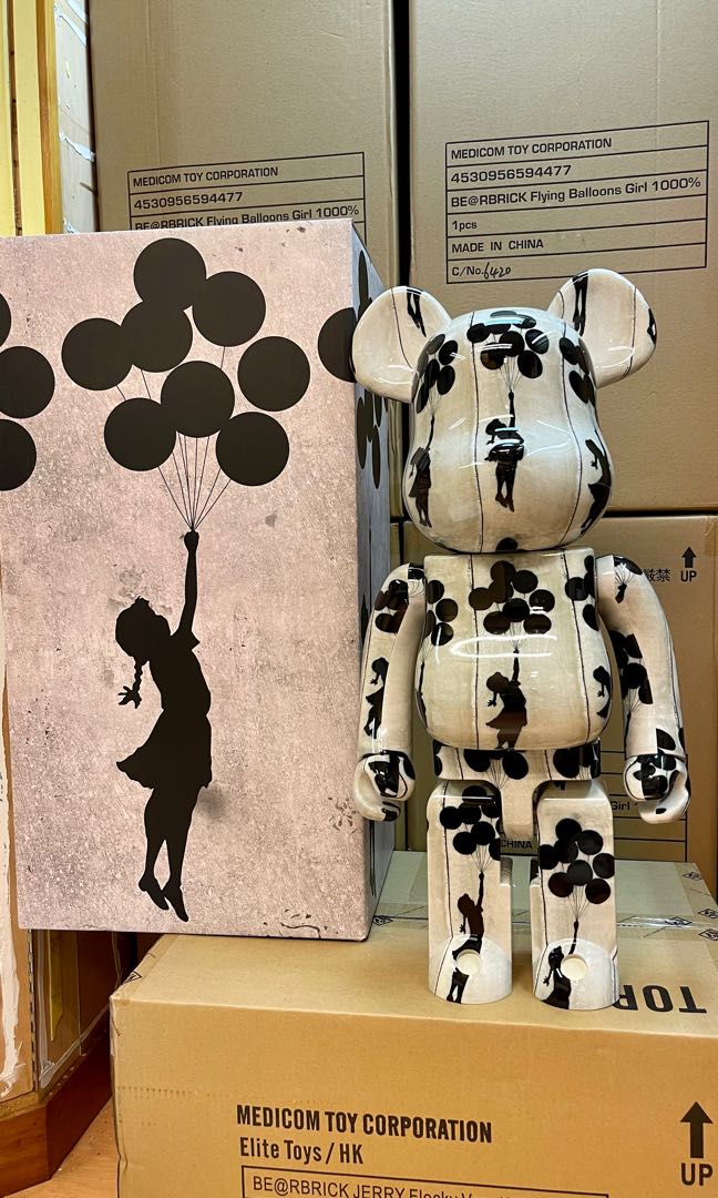 Bearbrick flying balloon girl 1000%, 興趣及遊戲, 玩具& 遊戲類