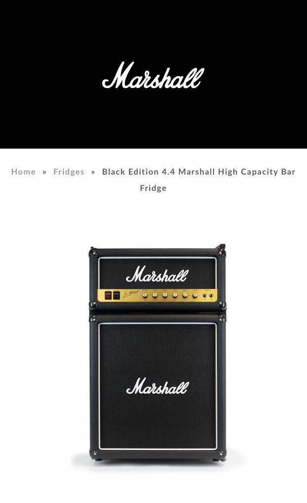 Marshall Black Edition 4.4 High-capacity Bar Fridge