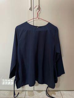 Blouse in navy blue (rope)