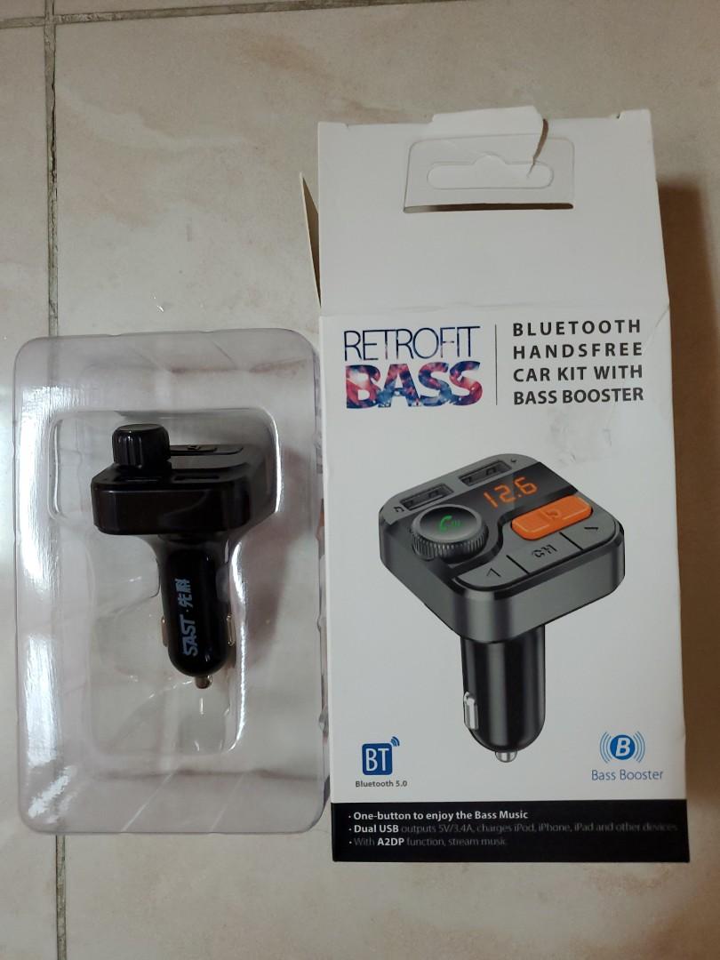 Bluetooth Hands Free Car Kit With Bass Booster 車用藍芽免提 重低音 手提電話 電話 平板電腦配件 其他電子周邊配件及產品 Carousell