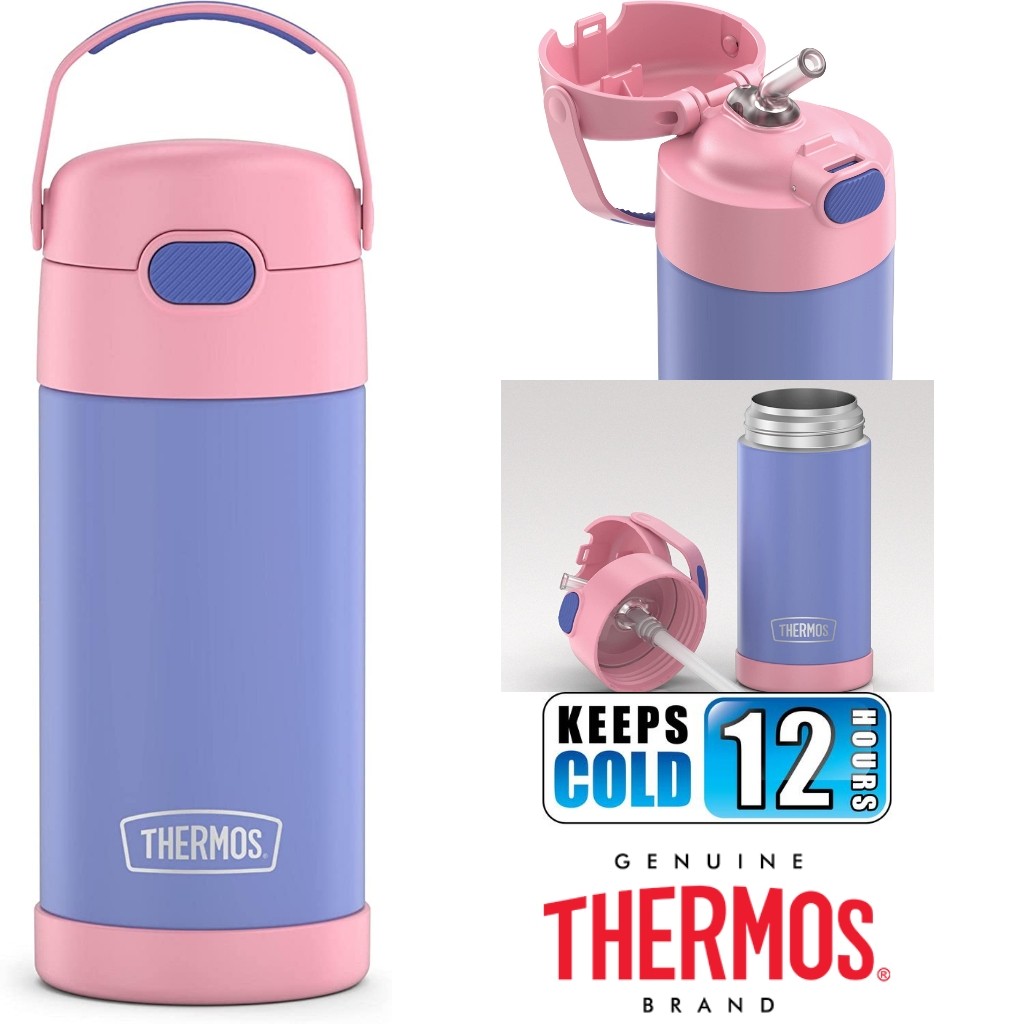 Authentic THERMOS FUNTAINER 12 Ounce Stainless Steel Vacuum Insulated Kids  Straw Water Bottle Bluey, Babies & Kids, Nursing & Feeding, Breastfeeding &  Bottle Feeding on Carousell