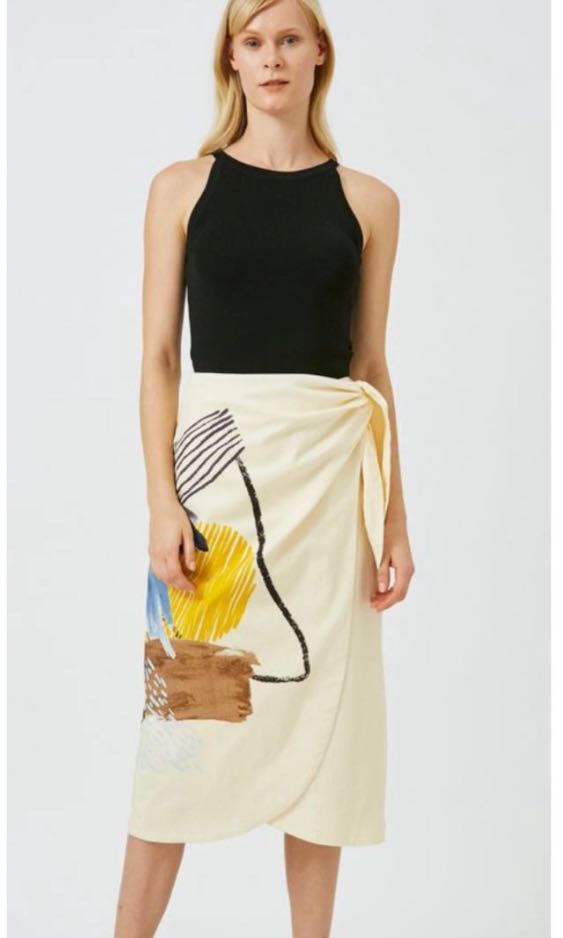 long wrap skirt xs