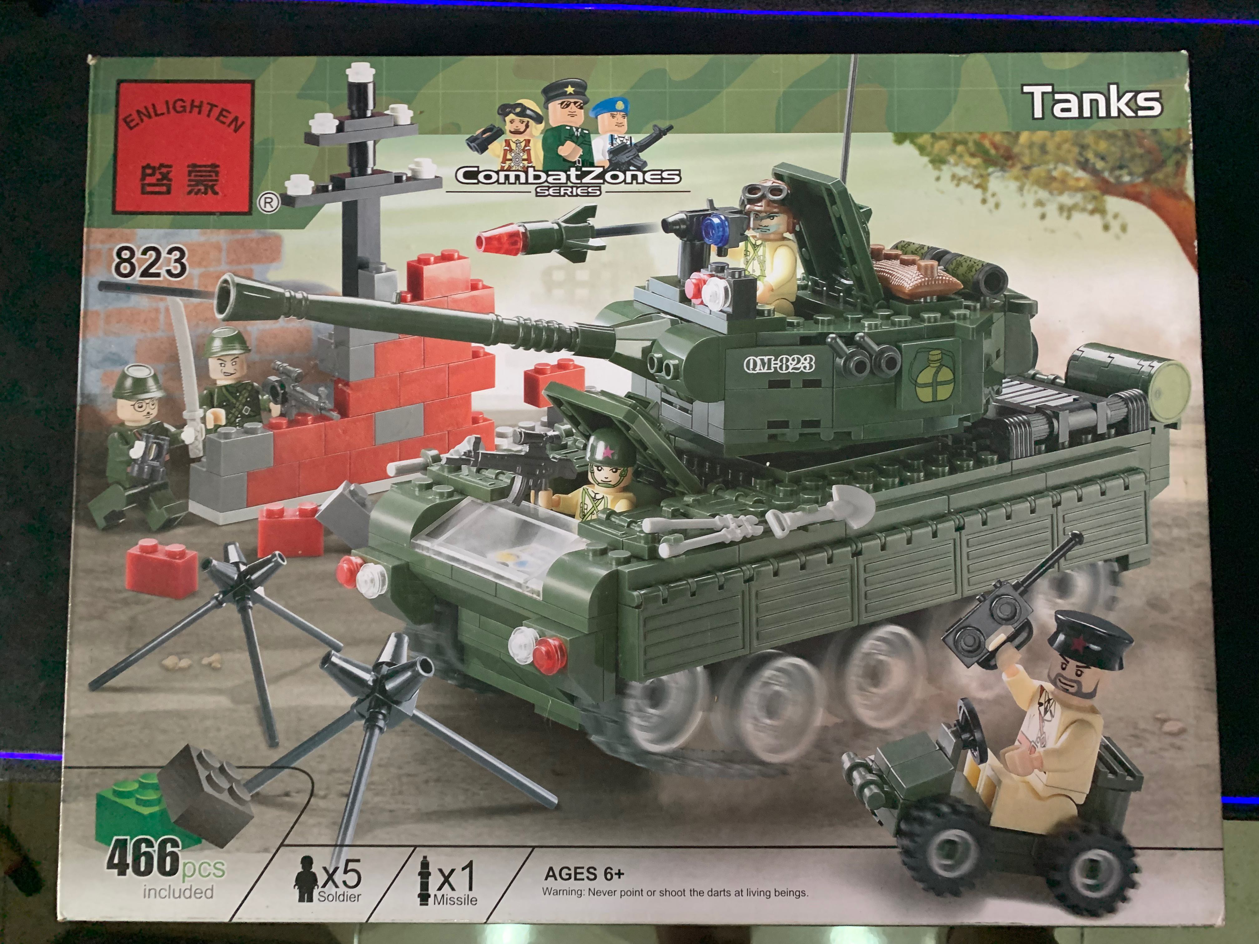 Bricks not Lego Tank Combat Zone series 823 by Enlighten