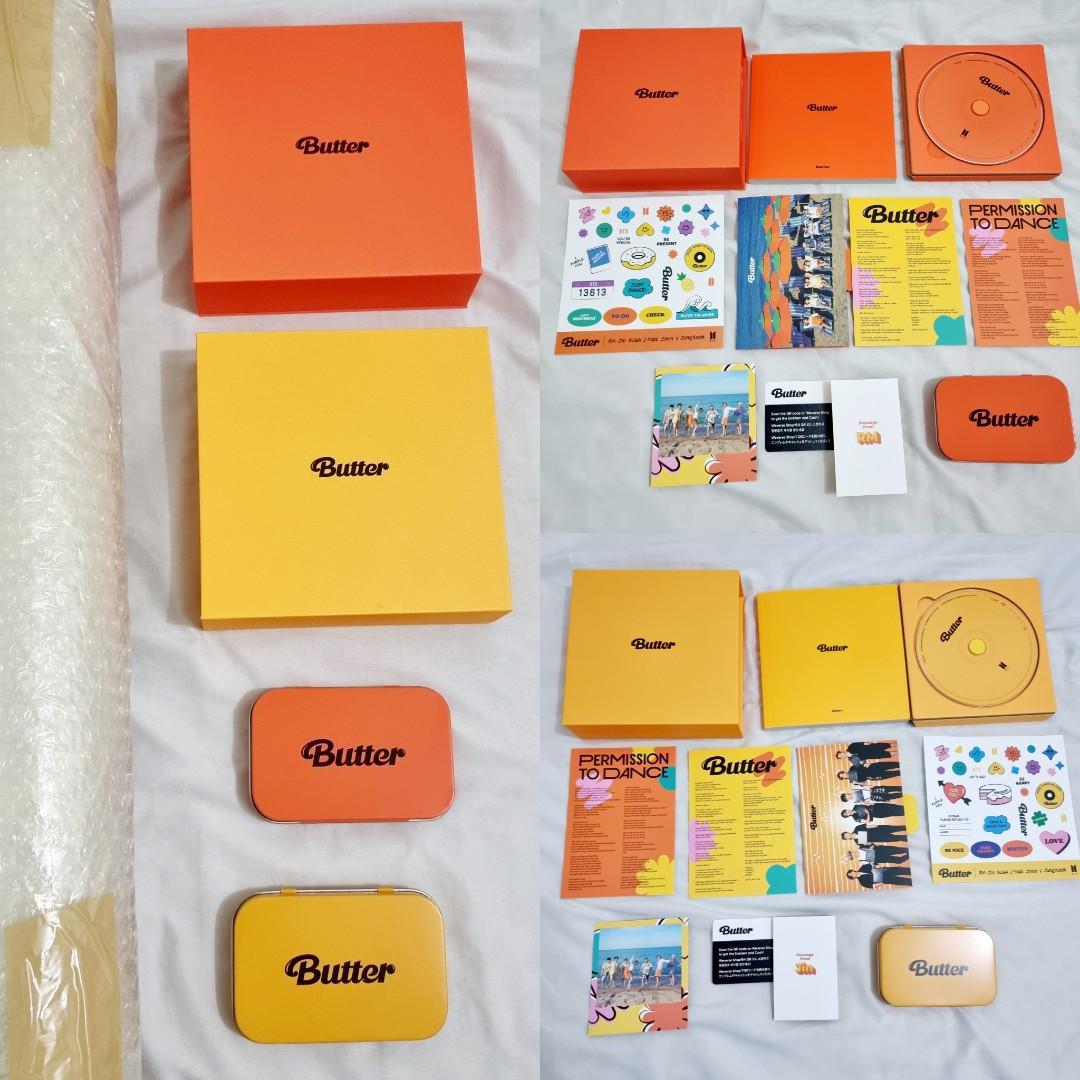 BTS BUTTER ALBUMS SET WITH UNSCANNED QR AND MESSAGE CARDS, Hobbies
